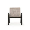 Madeira Outdoor Sling Club Chair In Midnight With Napa Brindle Sling
