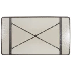 Reef OutdoorGlass Top 42" X 75" Rectangle Dining Table In Midnight