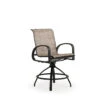 Madeira Outdoor Sling Counter Stool In Midnight With Napa Brindle Sling