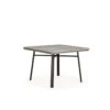 Cabana Outdoor 42" Square Poly Top Dining Table In Charcoal