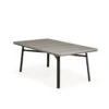 Cabana Outdoor 42" X 75" Rectangle Poly Top Dining Table In Charcoal