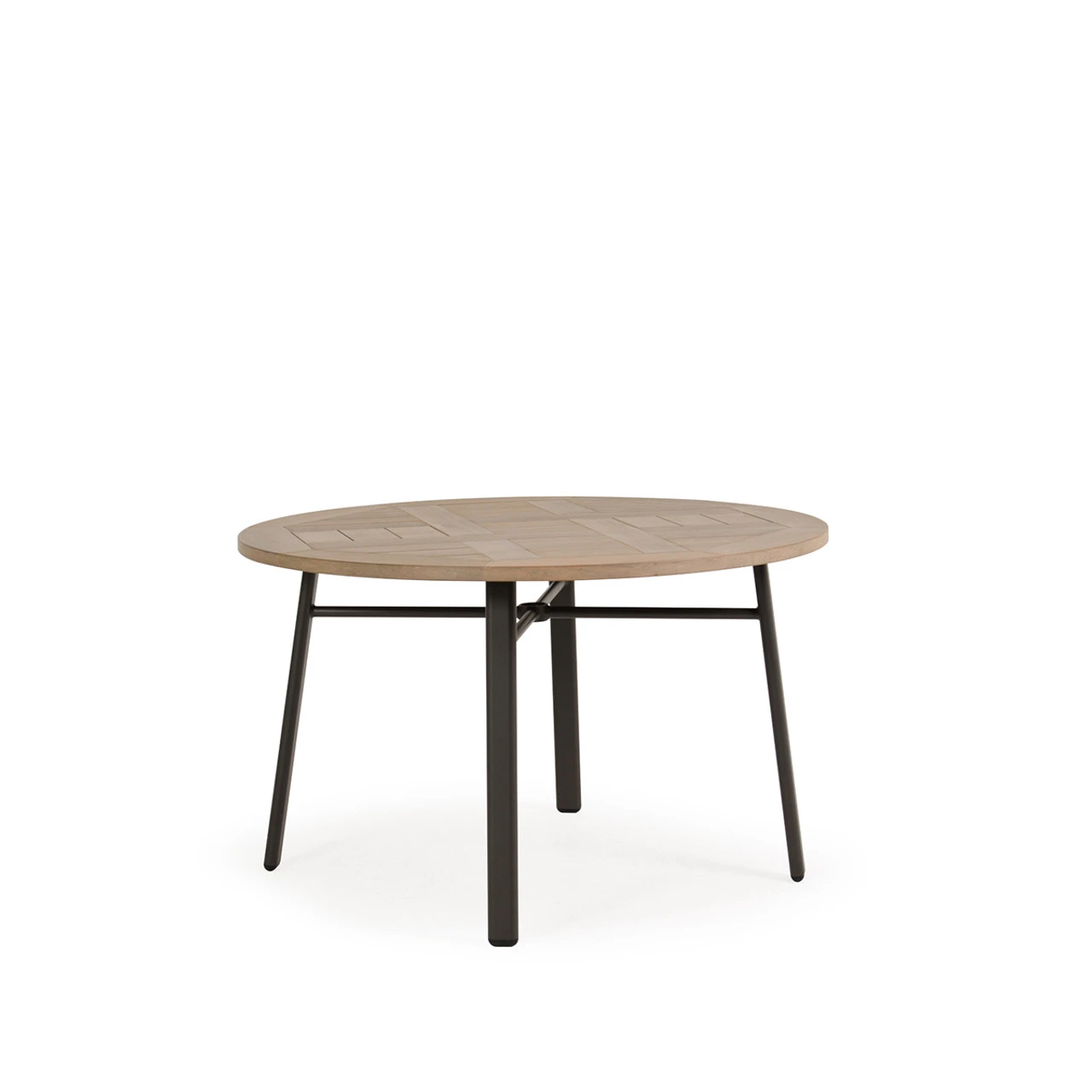 Madeira Outdoor PoliSoul Top 48" Round Dining Table In Midnight - Image 5