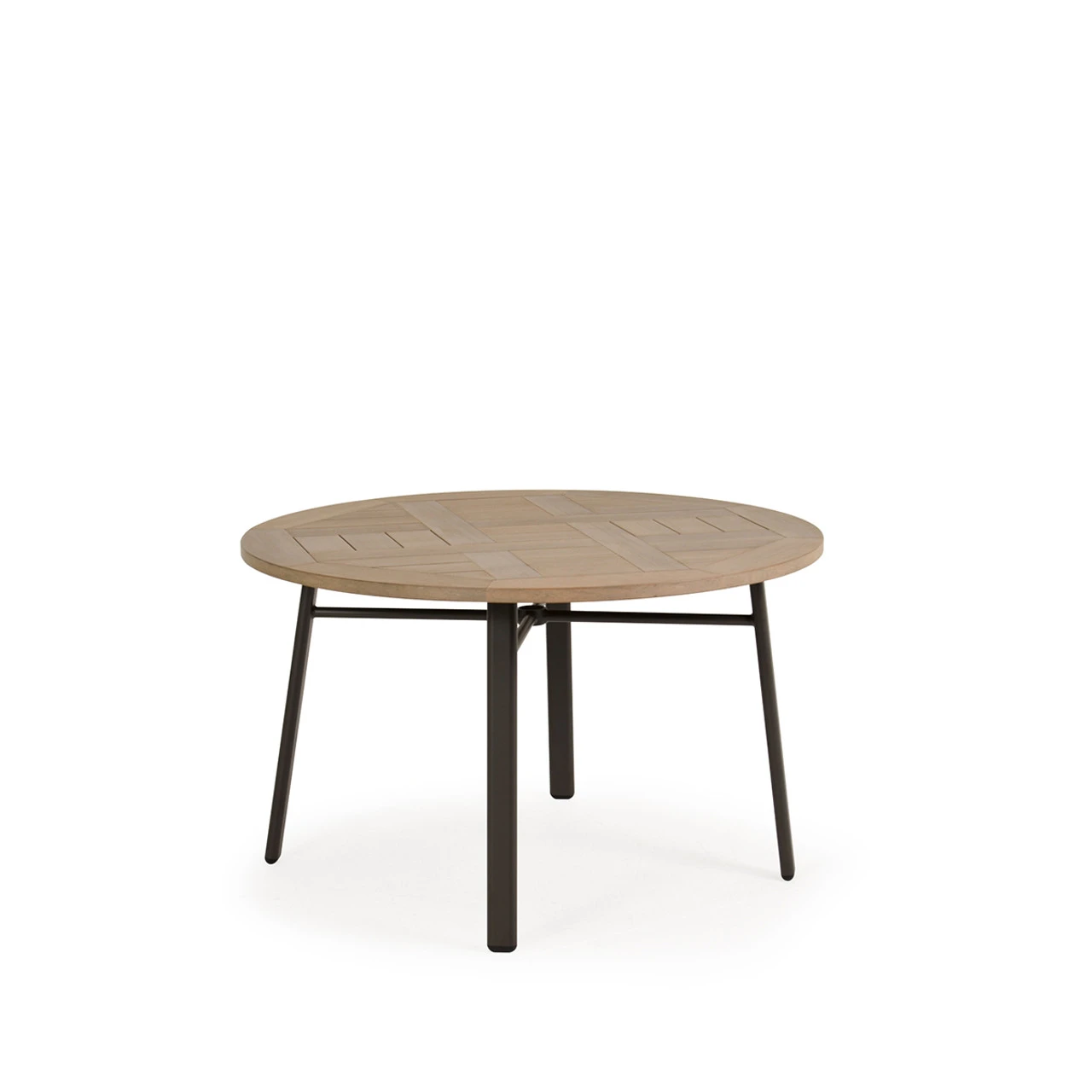 Madeira Outdoor PoliSoul Top 48" Round Dining Table In Midnight - Image 3