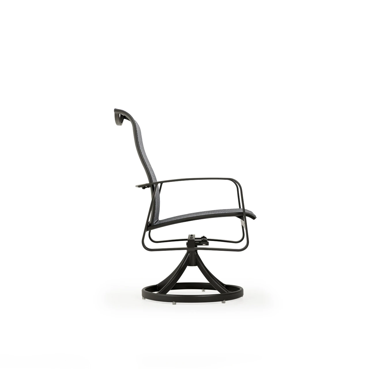 Cabana Outdoor Sling Swivel Tilt Dining Chair - Image 5