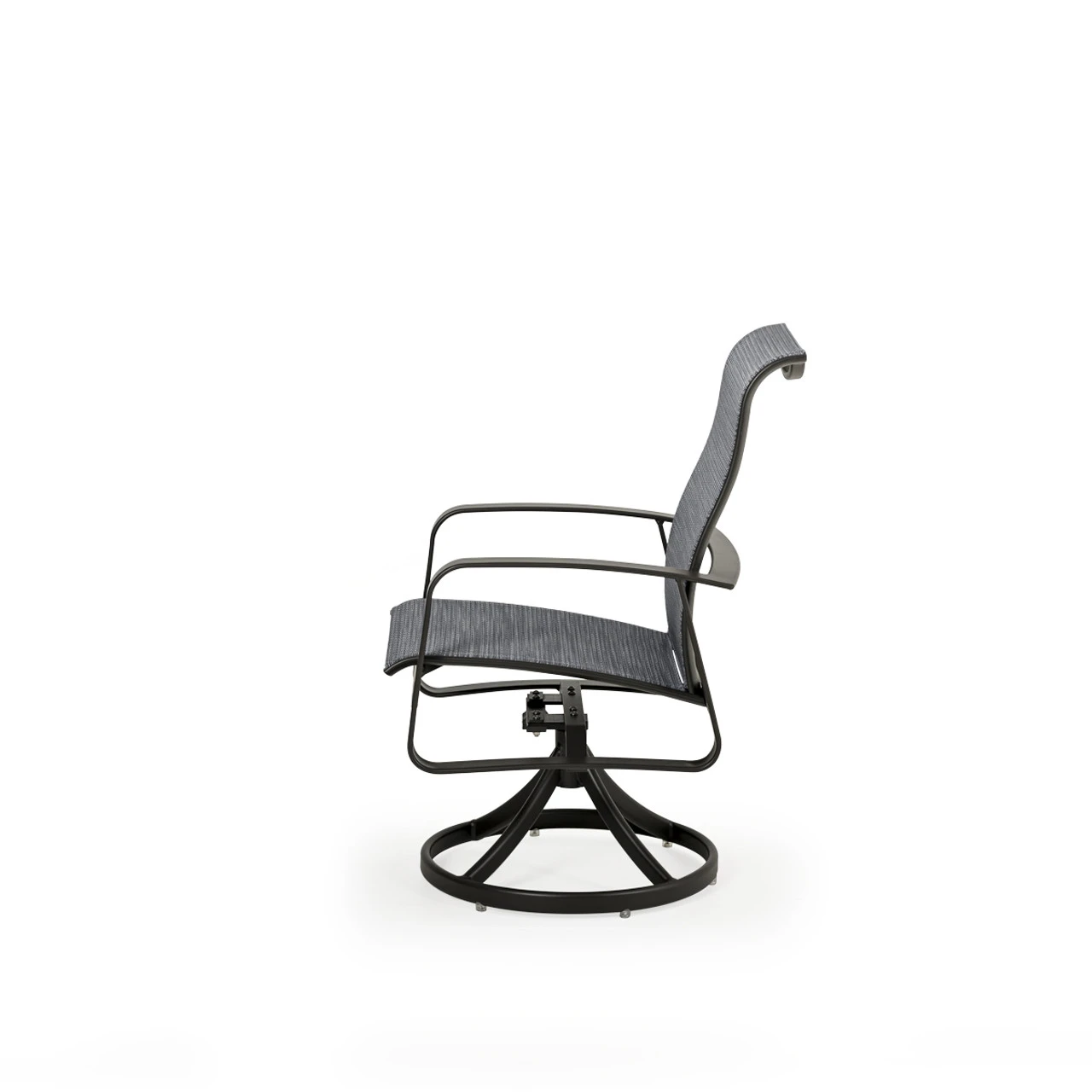 Cabana Outdoor Sling Swivel Tilt Dining Chair - Image 6