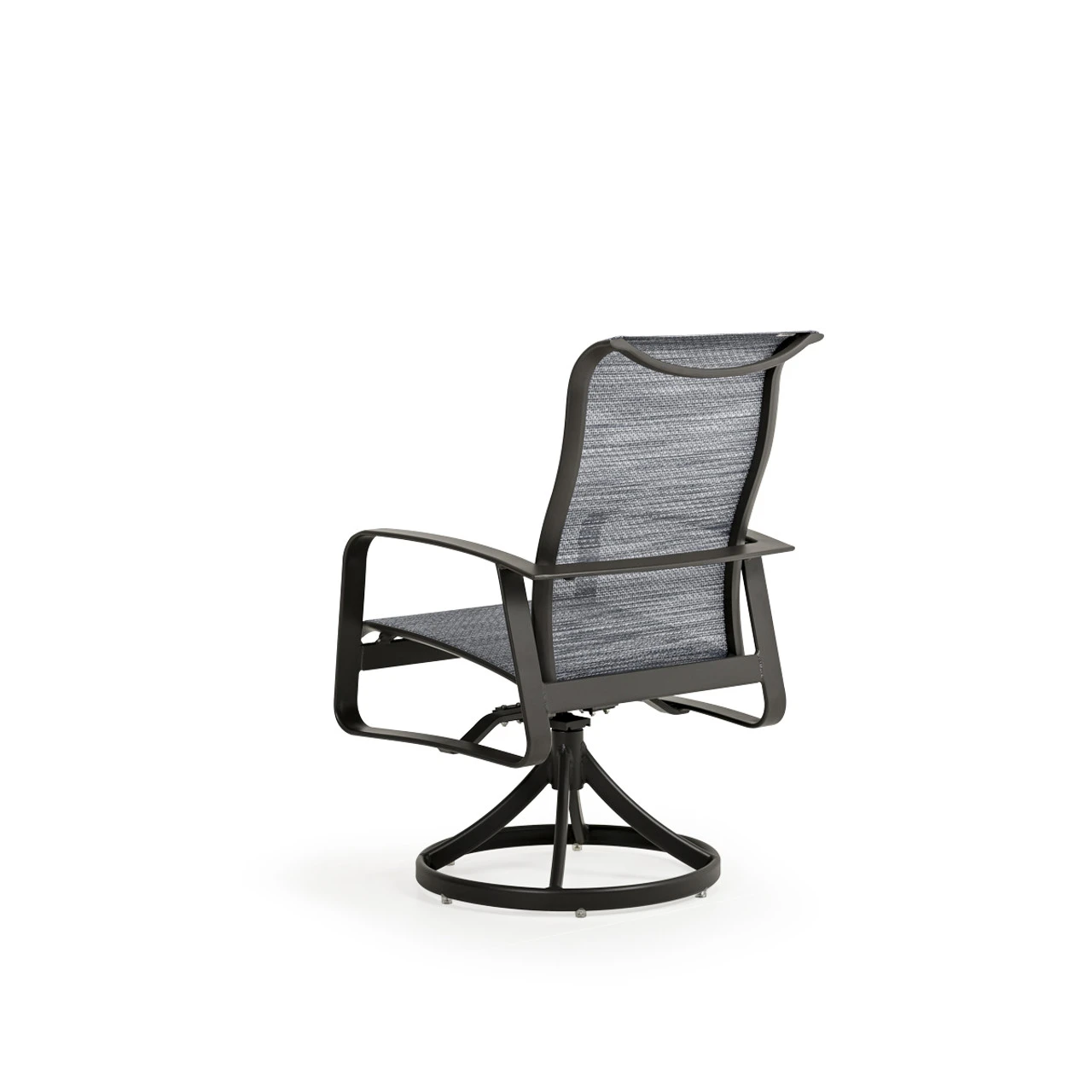 Cabana Outdoor Sling Swivel Tilt Dining Chair - Image 2