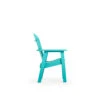 Oceanside Outdoor Poly Lumber Dining Arm Chair In Turquoise
