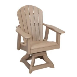 Oceanside Outdoor Poly Lumber Swivel Dining Chair