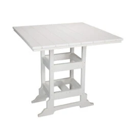 Oceanside Outdoor 42" Square Poly Lumber Bar Table