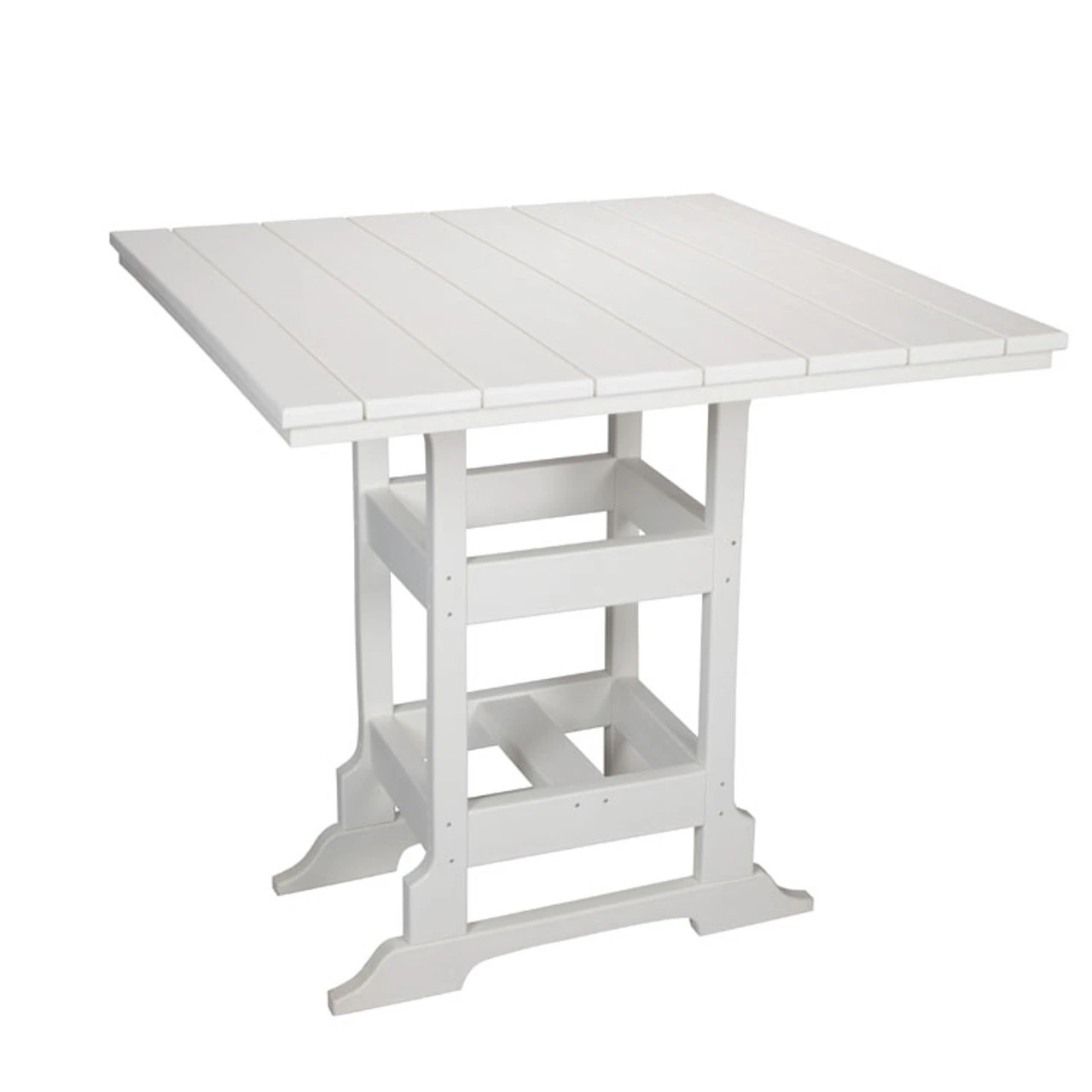 Oceanside Outdoor 42" Square Poly Lumber Bar Table