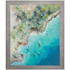 Playa Escondida From Above By Patricia Pinto - Framed Art