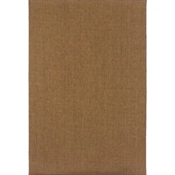 Karavia Indoor/Outdoor Dark Neutral Weave Rug, 63" X 90"