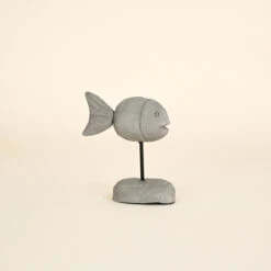 Stone Fish On Stand, Small