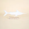 White Fish On Wood Base