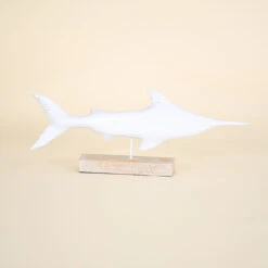 White Fish On Wood Base