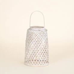 Bamboo Lantern, White Wash