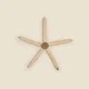 Wood Starfish With Rope, Large
