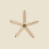Wood Starfish With Rope, Medium