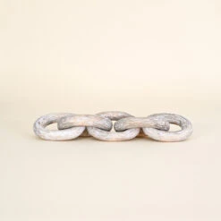 Five Wooden Chain Links, Natural