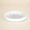 White Tray With Mosaic, Round
