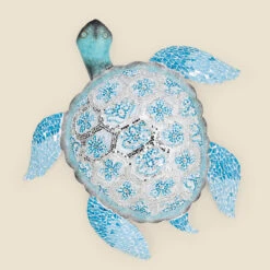 Iron Turtle Wall Hanging With Mosaic