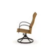 Empire Outdoor Wicker High Back Swivel Tilt Dining Chair