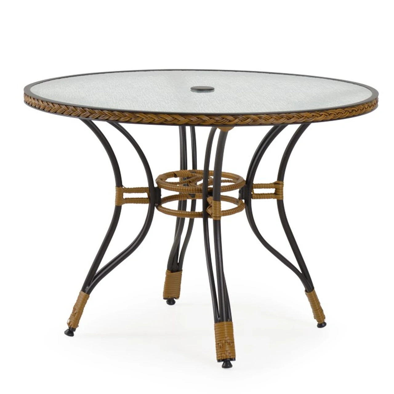 Empire Outdoor Wicker 40" Round Bistro Dining Table - Image 3
