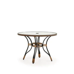 Empire Outdoor Wicker 40" Round Bistro Dining Table