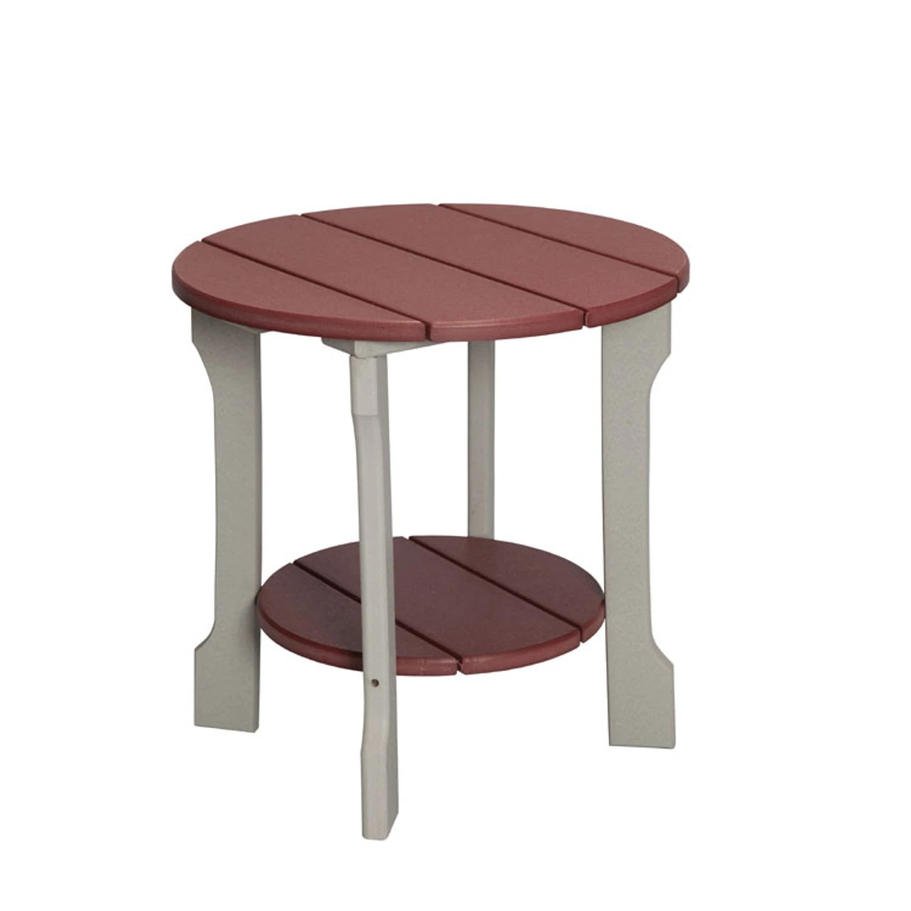 Outdoor Poly Lumber Round Accent Table - Image 2