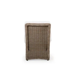 Maldives Outdoor Wicker Armless Chair In Ash Weave