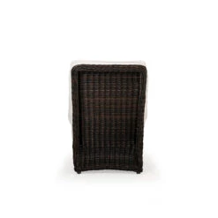 Maldives Outdoor Wicker Armless Chair In Clove Weave