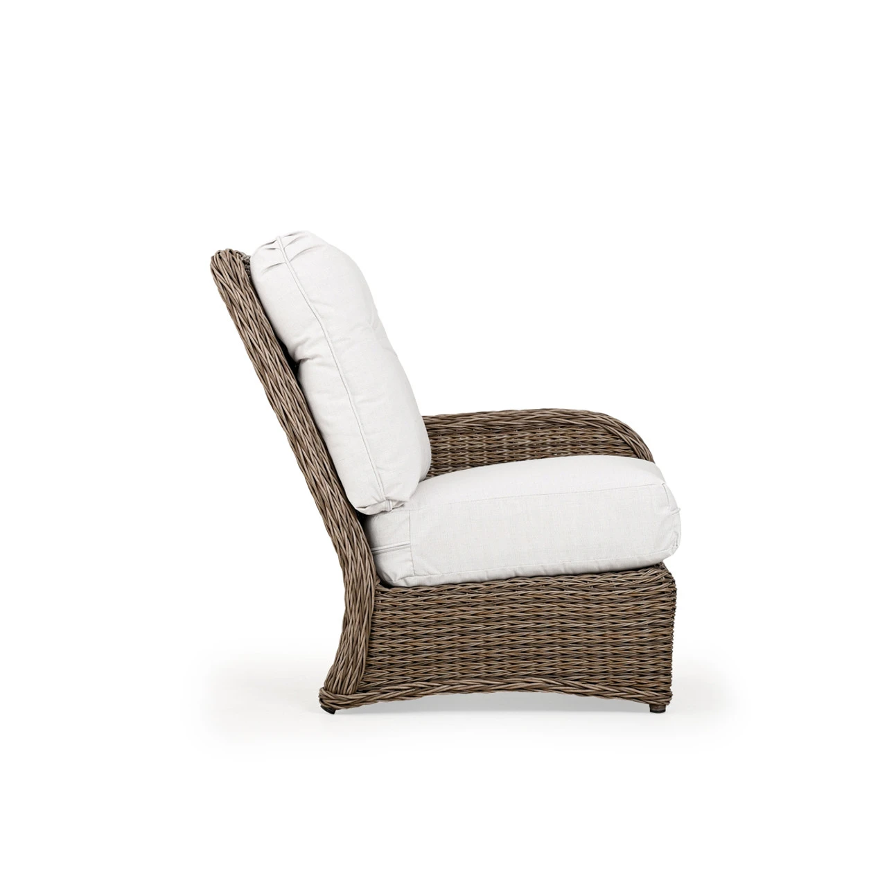 Maldives Outdoor Wicker Right Facing Arm Chair In Ash Weave