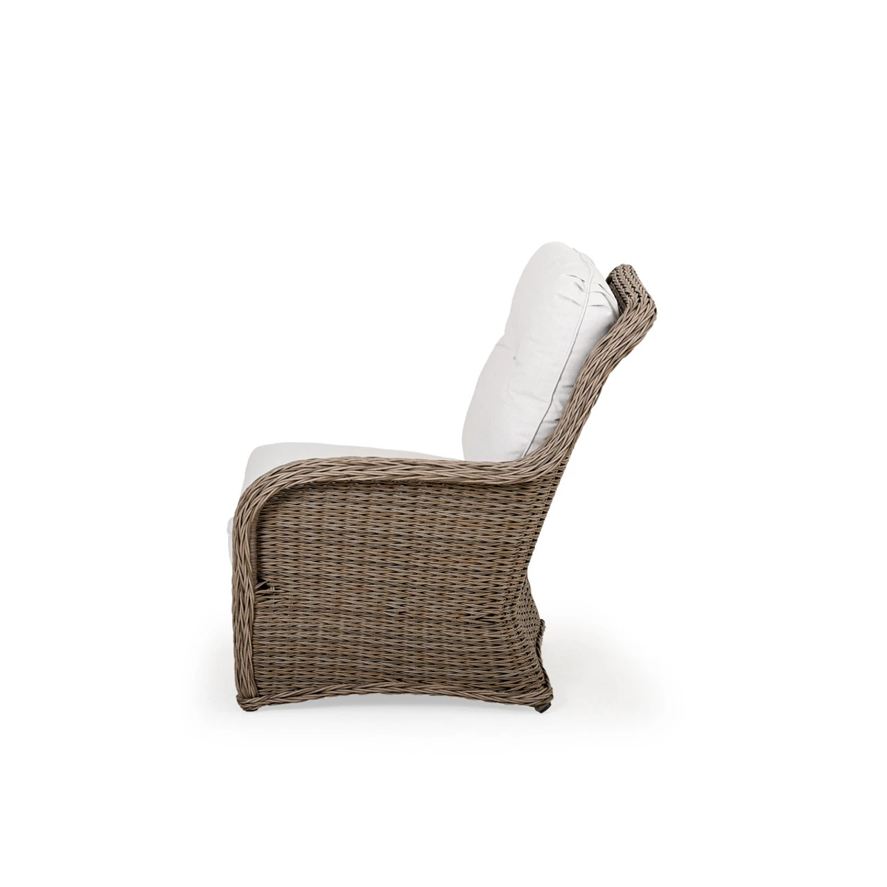 Maldives Outdoor Wicker Right Facing Arm Chair In Ash Weave - Image 3