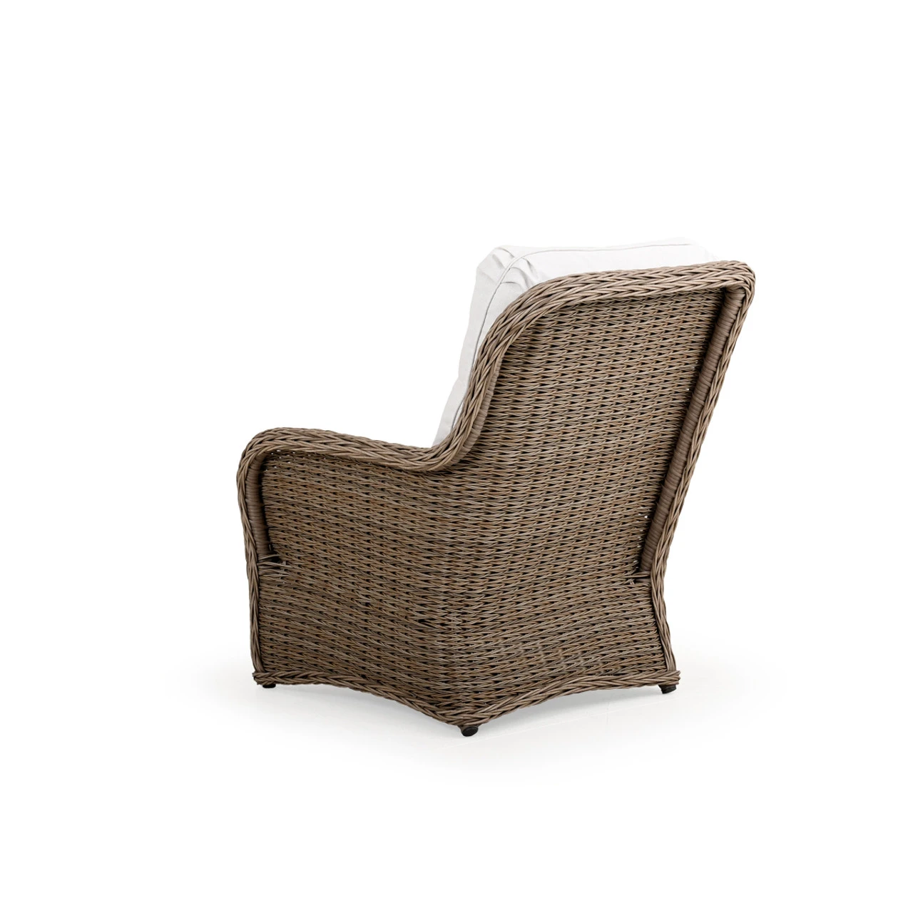 Maldives Outdoor Wicker Right Facing Arm Chair In Ash Weave - Image 8