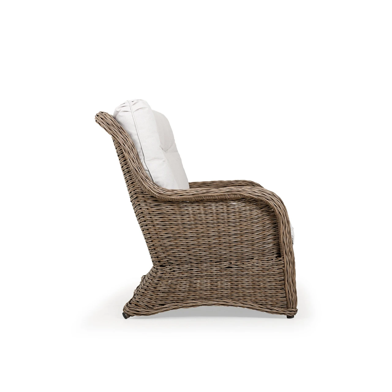 Maldives Outdoor Wicker Loveseat In Ash Weave - Image 4