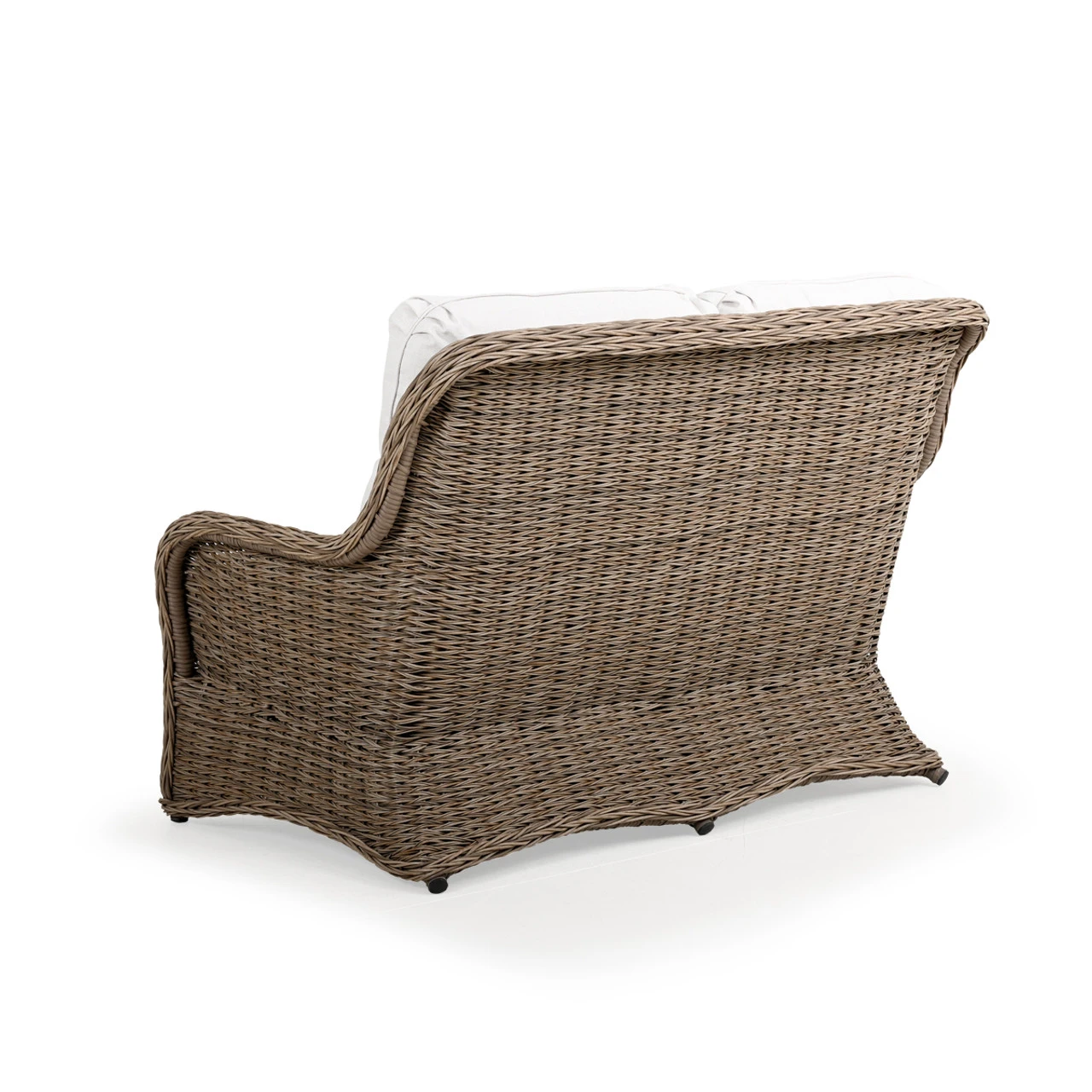 Maldives Outdoor Wicker Loveseat In Ash Weave - Image 8