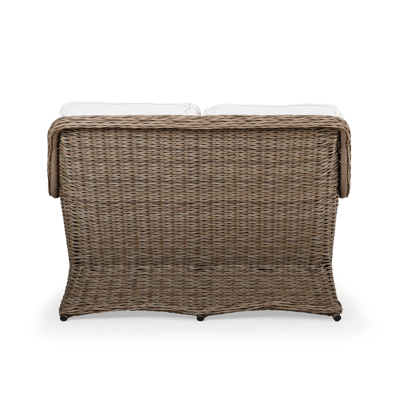 Maldives Outdoor Wicker Loveseat In Ash Weave - Image 7