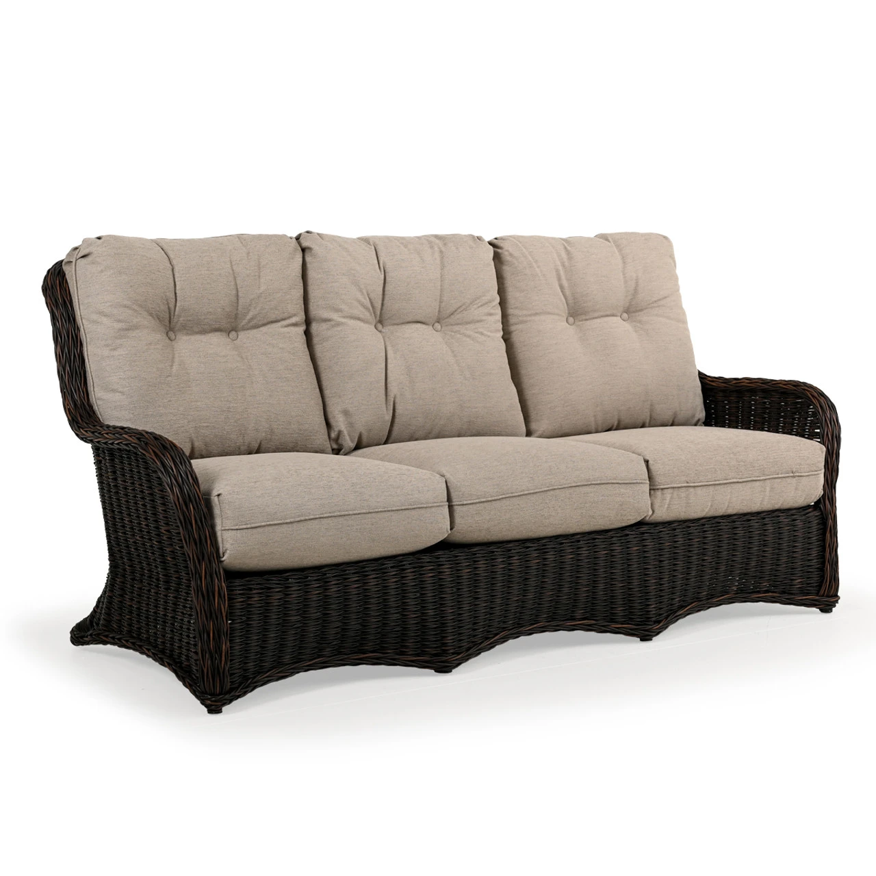 Maldives Outdoor Wicker Sofa In Clove Weave - Image 4