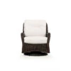 Maldives Outdoor Wicker Swivel Glider In Clove Weave