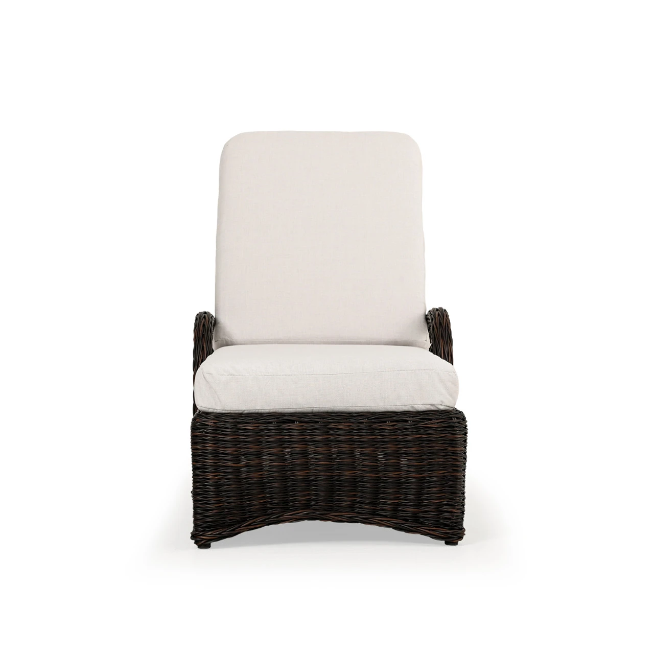 Maldives Outdoor Wicker Chaise Lounge In Clove Weave - Image 5