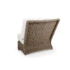 Maldives Outdoor Wicker 45 Degree Wedge Chair In Ash Weave