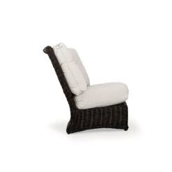 Maldives Outdoor Wicker 45 Degree Wedge Chair In Clove Weave