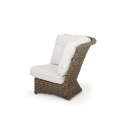 Maldives Outdoor Wicker 90 Degree Corner Chair In Ash Weave