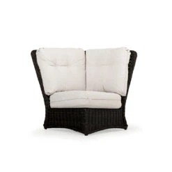 Maldives Outdoor Wicker 90 Degree Corner Chair In Clove Weave
