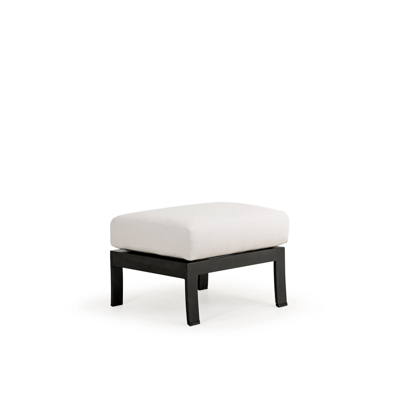 St Martin Outdoor Aluminum Ottoman - Image 4