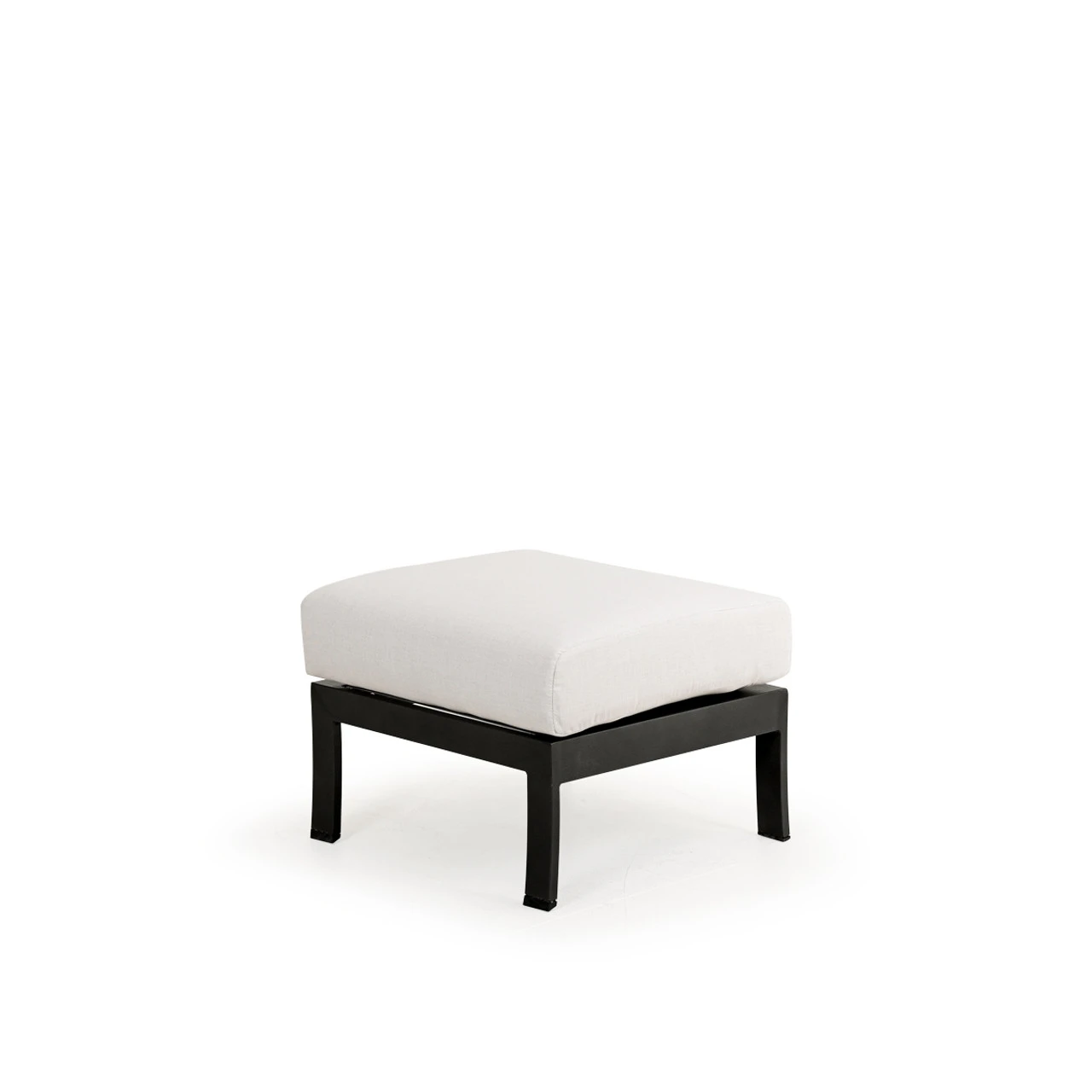 St Martin Outdoor Aluminum Ottoman - Image 3
