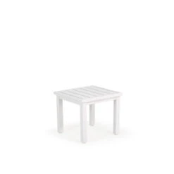 Costa Outdoor Aluminum End Table In Pearl Finish
