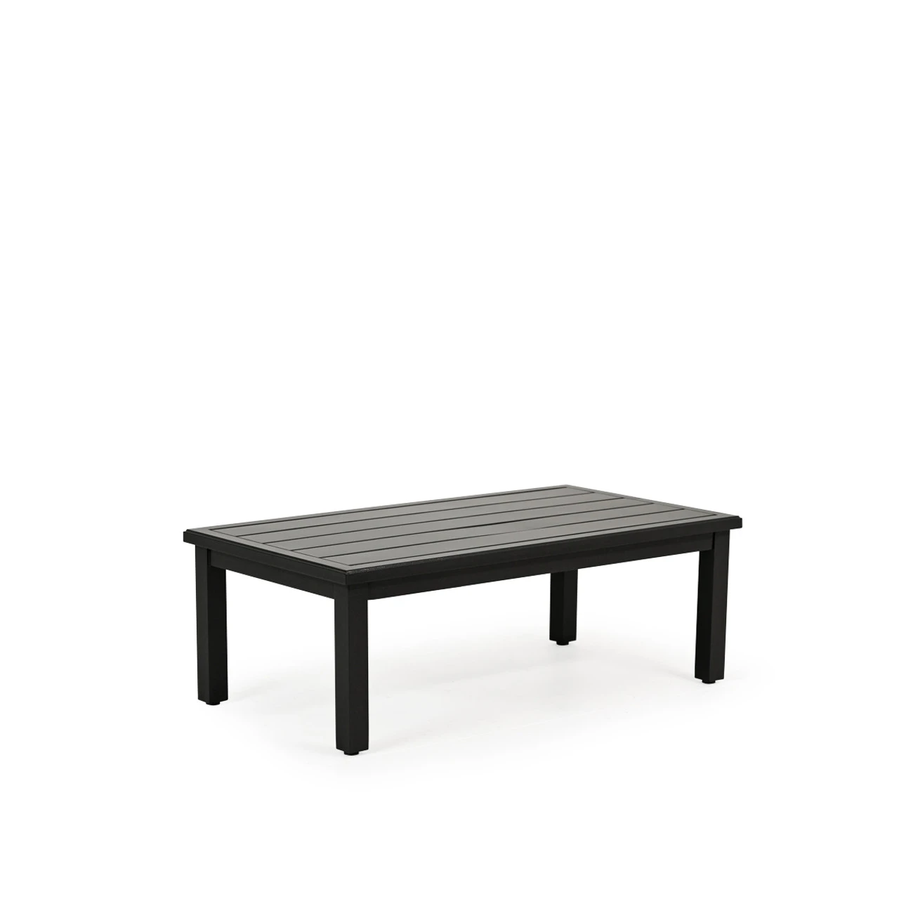 Costa Outdoor Aluminum Cocktail Table In Carbon Finish - Image 3