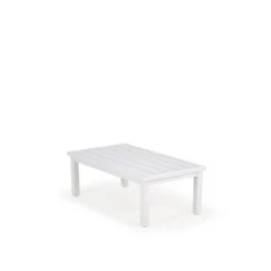Costa Outdoor Aluminum Cocktail Table In Pearl Finish