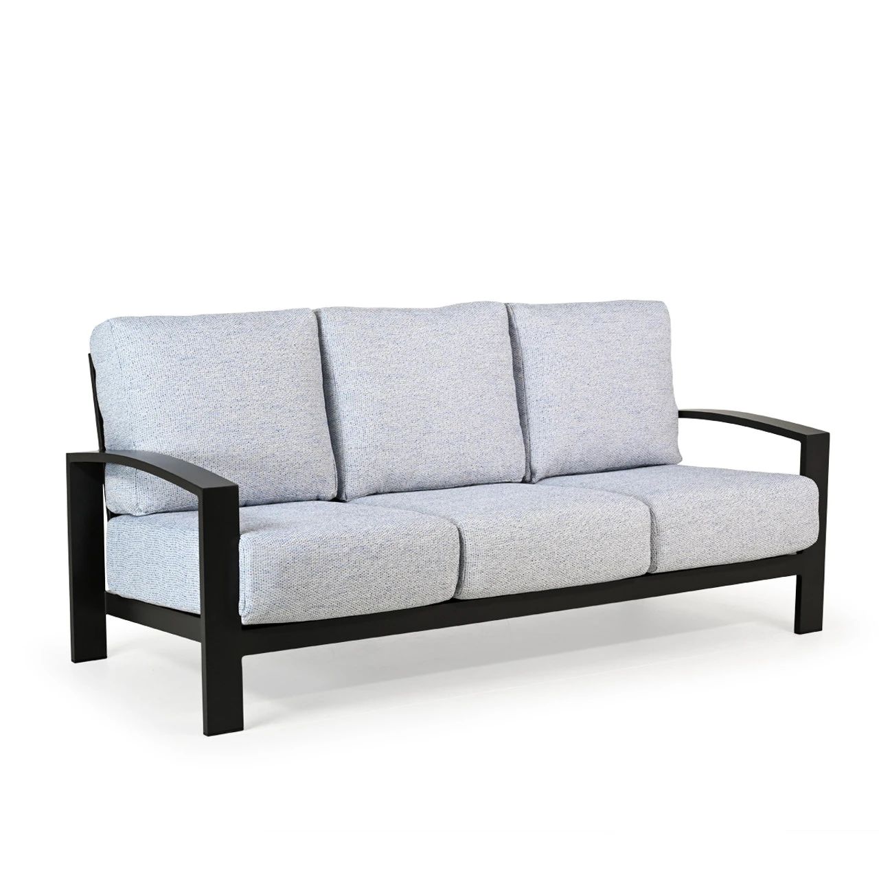 Costa Outdoor Aluminum Sofa In Carbon Finish - Image 3